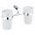NIMCO BR 11058DW-26 - Portacepillos de pared BORMO vidrio mate/cromo brillante