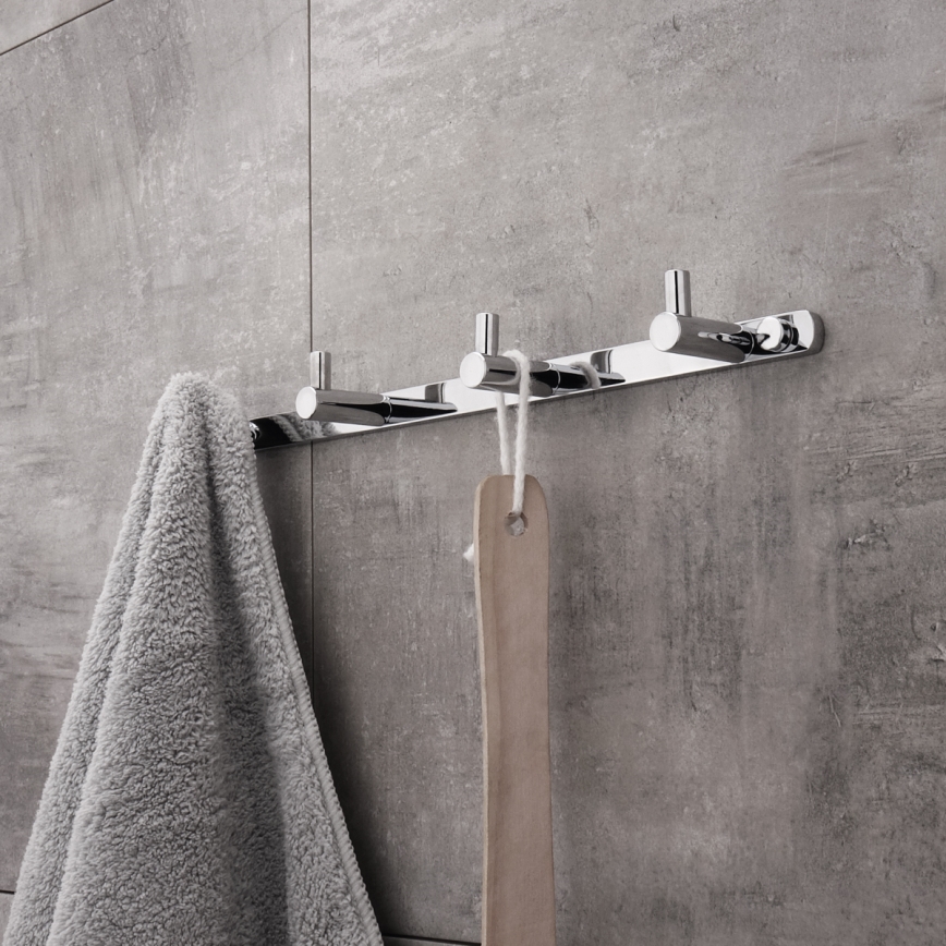 NIMCO BR 11104-26 - Toallero de pared BORMO 30 cm cromo brillante