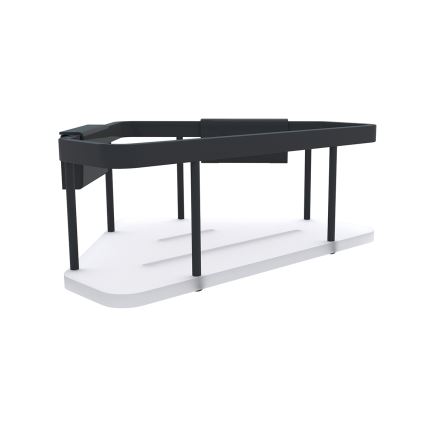 NIMCO Ki-14003-B-90 - Estante de pared de ducha KIBO negro mate/blanco