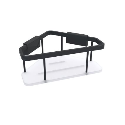 NIMCO Ki-14003-B-90 - Estante de pared de ducha KIBO negro mate/blanco