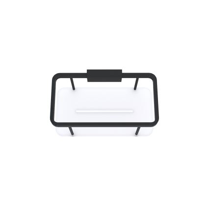 NIMCO Ki-14015-B-90 - Estante de pared de ducha KIBO negro mate/blanco