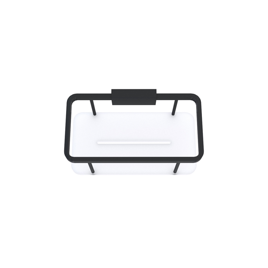 NIMCO Ki-14015-B-90 - Estante de pared de ducha KIBO negro mate/blanco
