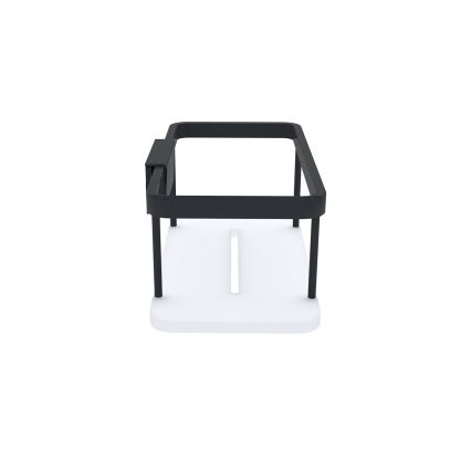 NIMCO Ki-14015-B-90 - Estante de pared de ducha KIBO negro mate/blanco