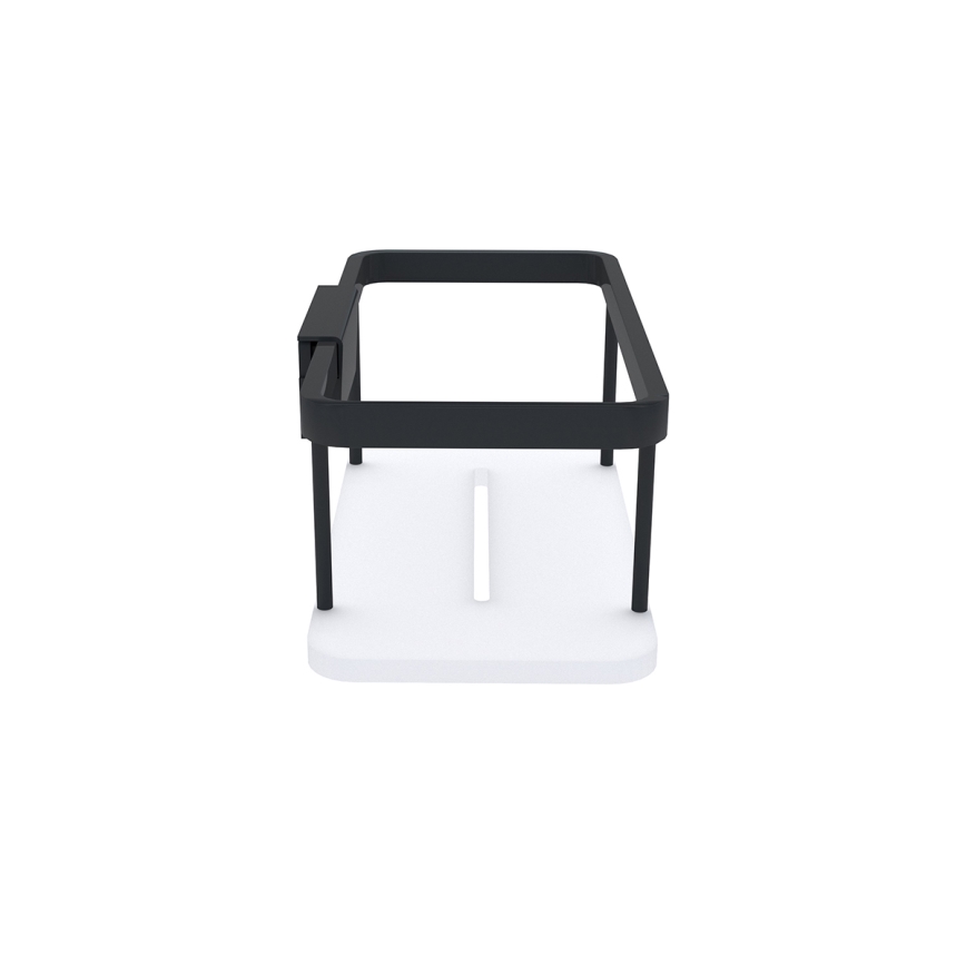 NIMCO Ki-14015-B-90 - Estante de pared de ducha KIBO negro mate/blanco