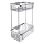 NIMCO Ki 14017D-26 - Estante de pared para ducha de dos niveles KIBO cromo brillante