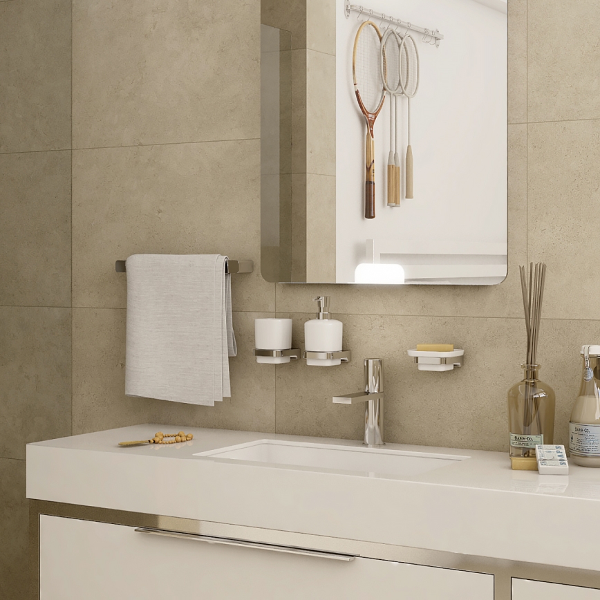 NIMCO MA 29046-26 - Toallero de pared MAYA 46 cm cromo brillante