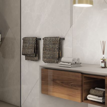 NIMCO MAC 29035-90 - Toallero de pared MAYA 36 cm negro mate