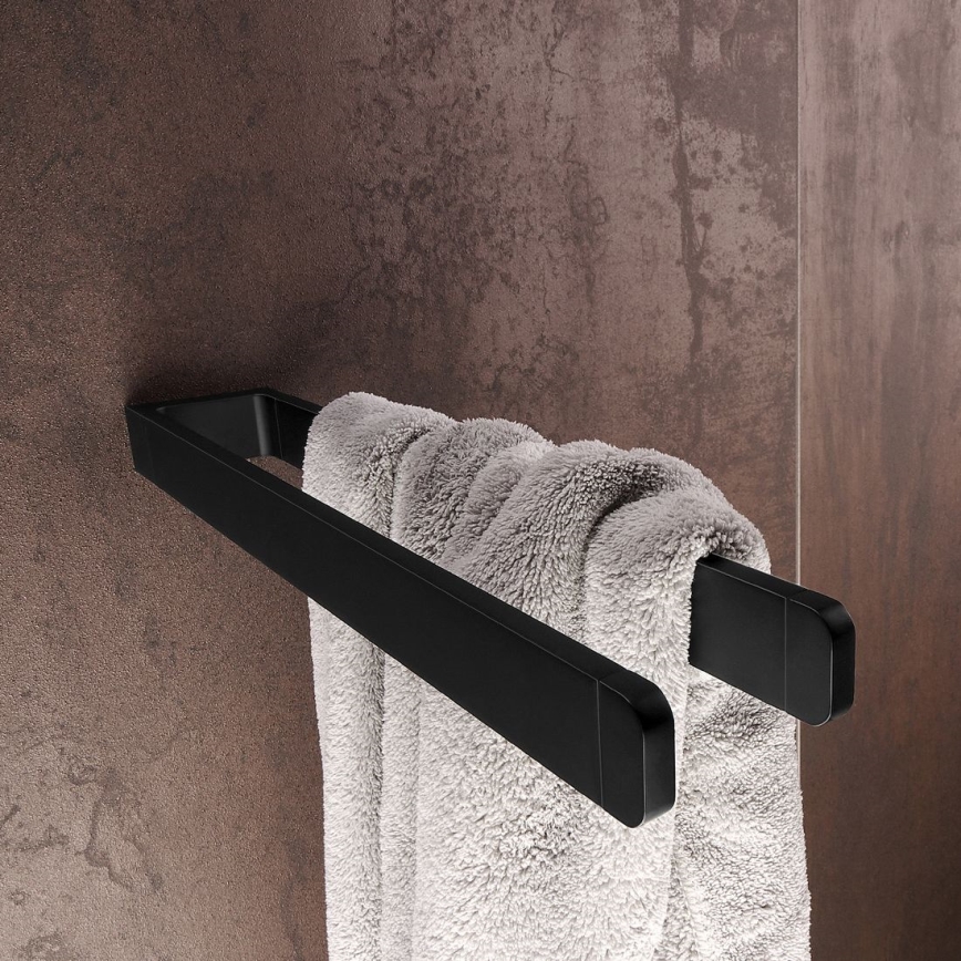 NIMCO MAC 29098-90 - Toallero de pared MAYA 37 cm negro mate