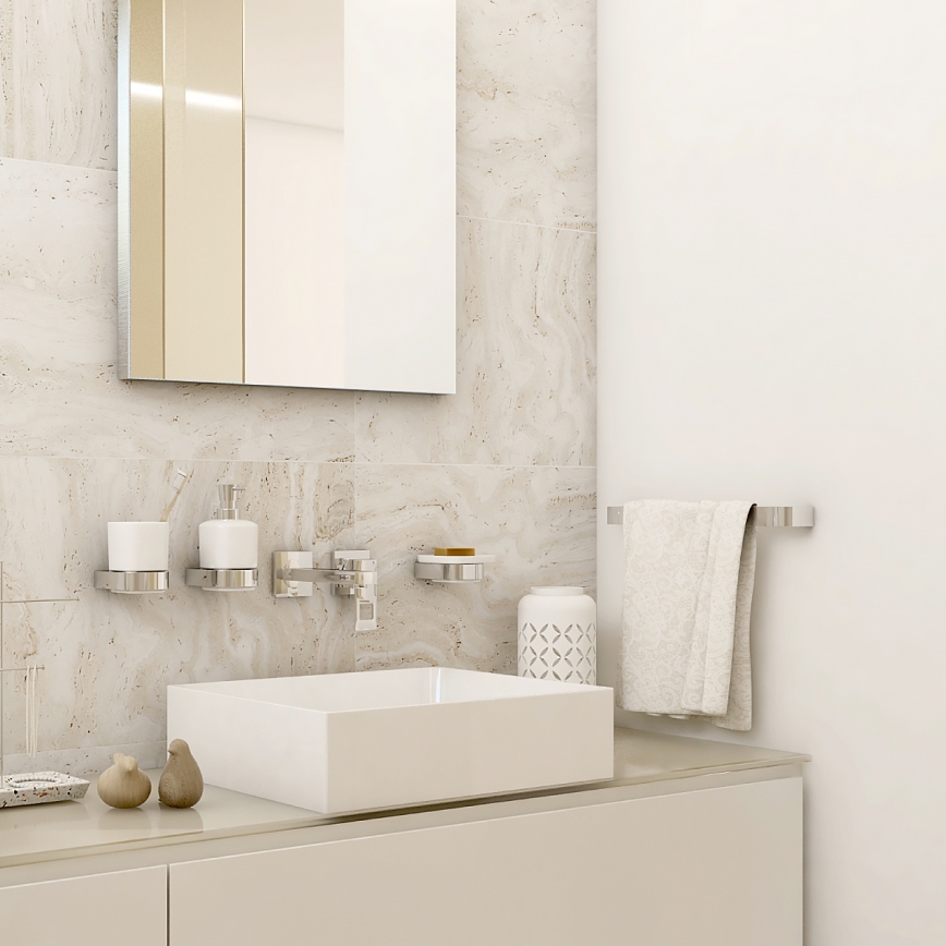 NIMCO NK 30035-26 - Toallero de pared NIKAU 39 cm cromo brillante