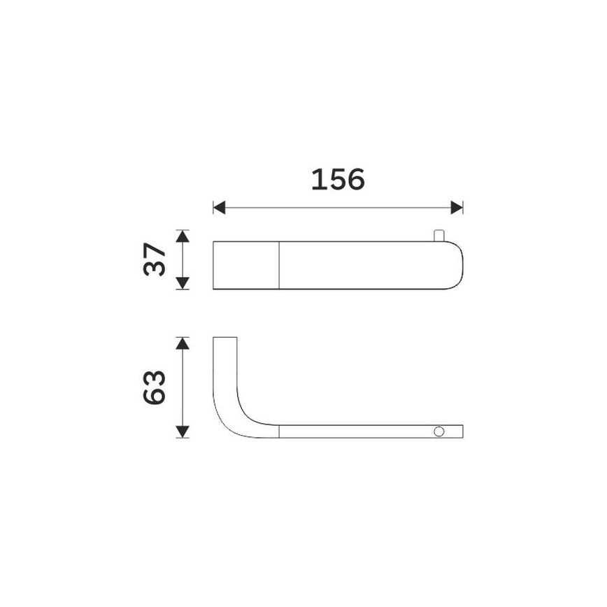 NIMCO NK 30055-26 - Portarrollos de papel higiénico NIKAU cromo brillante