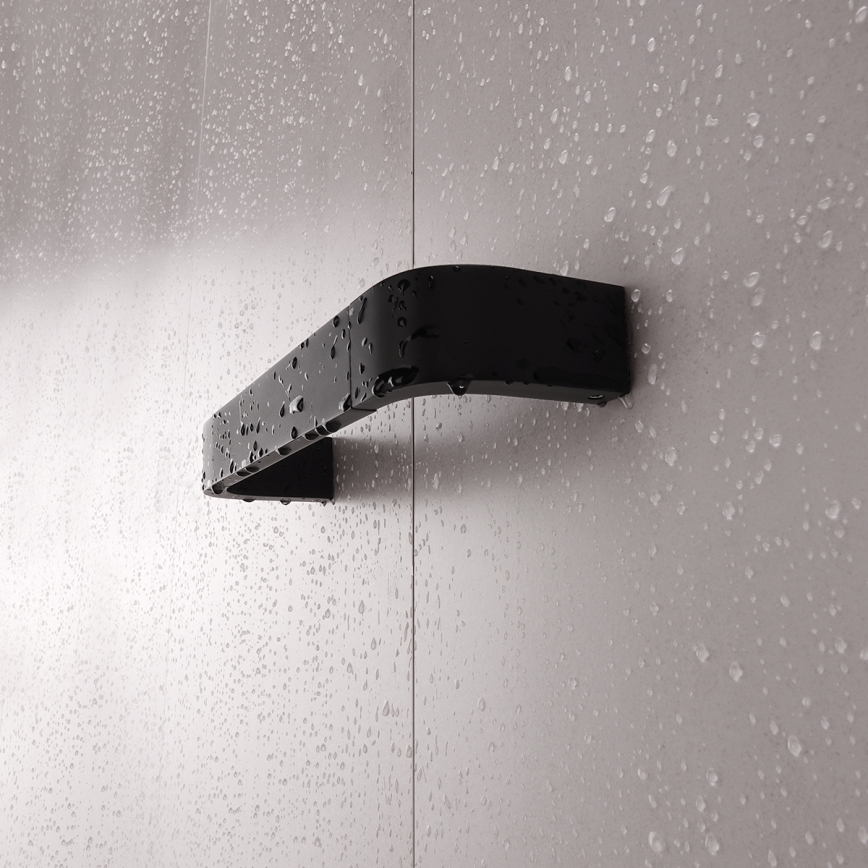NIMCO NKC 30035-90 - Toallero de pared NIKAU 39 cm negro mate