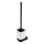 NIMCO NKC 30094KN-90 - Cepillo de inodoro montado en la pared NIKAU blanco/negro mate