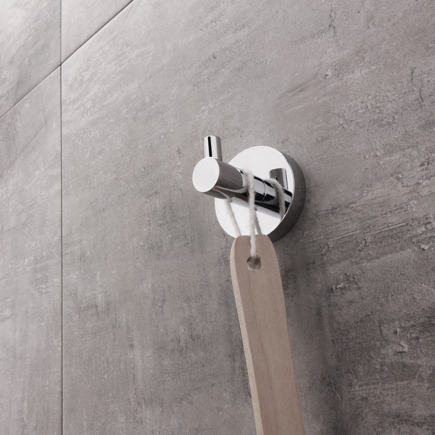 NIMCO UN 13054-26 - Percha de pared UNIX cromo brillante