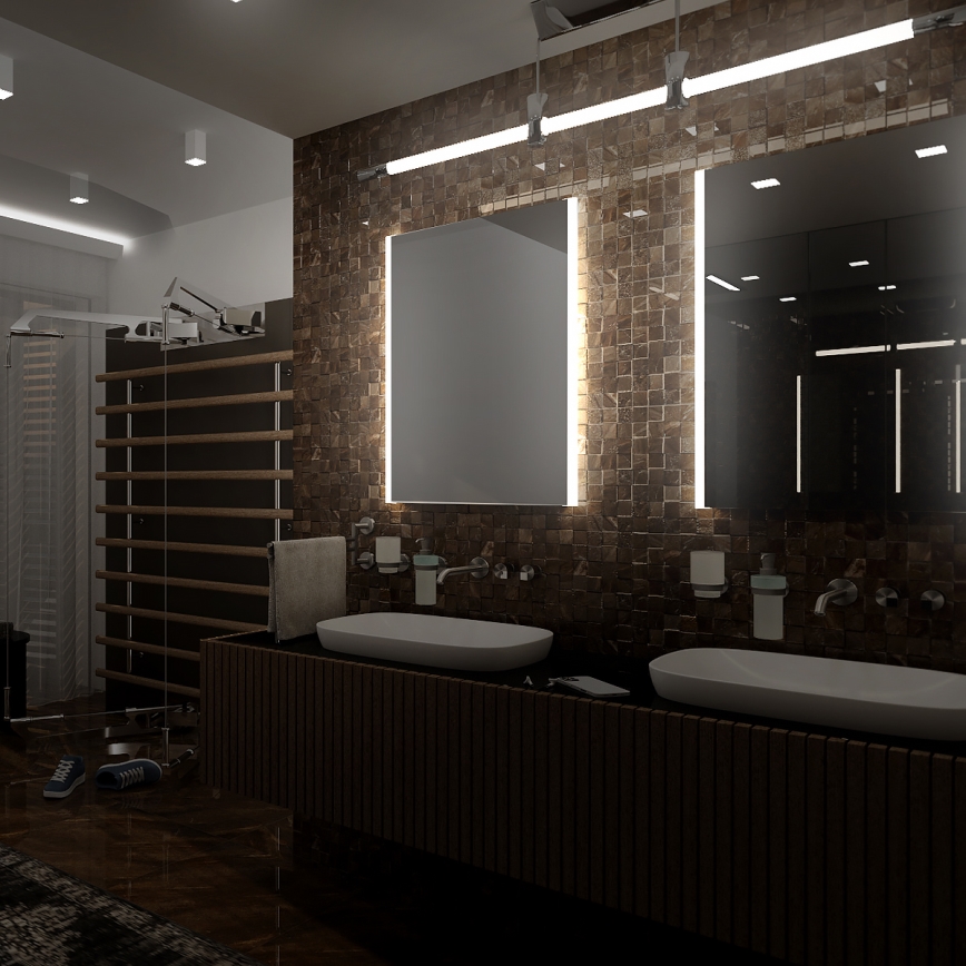 NIMCO ZP 11000 - Espejo de baño con retroiluminación LED LED/18W/230V 6500K 60x40 cm IP44