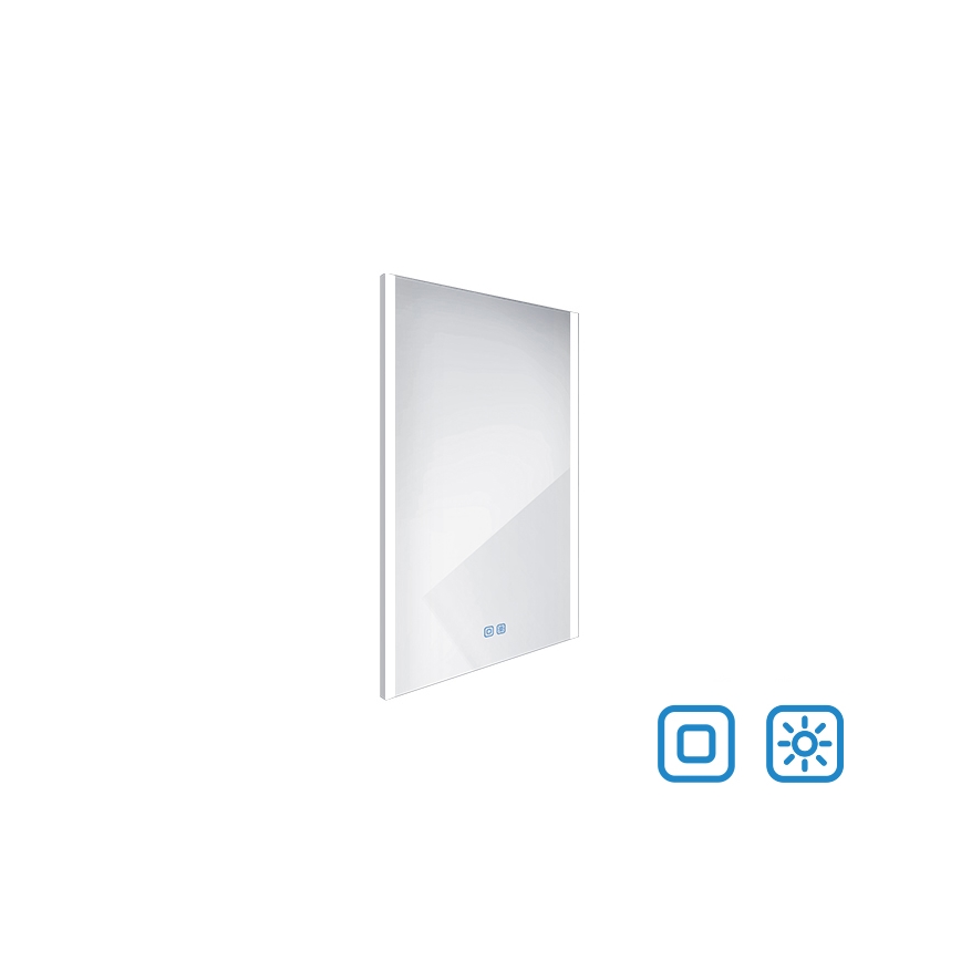 NIMCO ZP 11001VX - Espejo de baño LED regulable con retroiluminación LED/21W/230V 3000-6500K 70x50 cm IP44