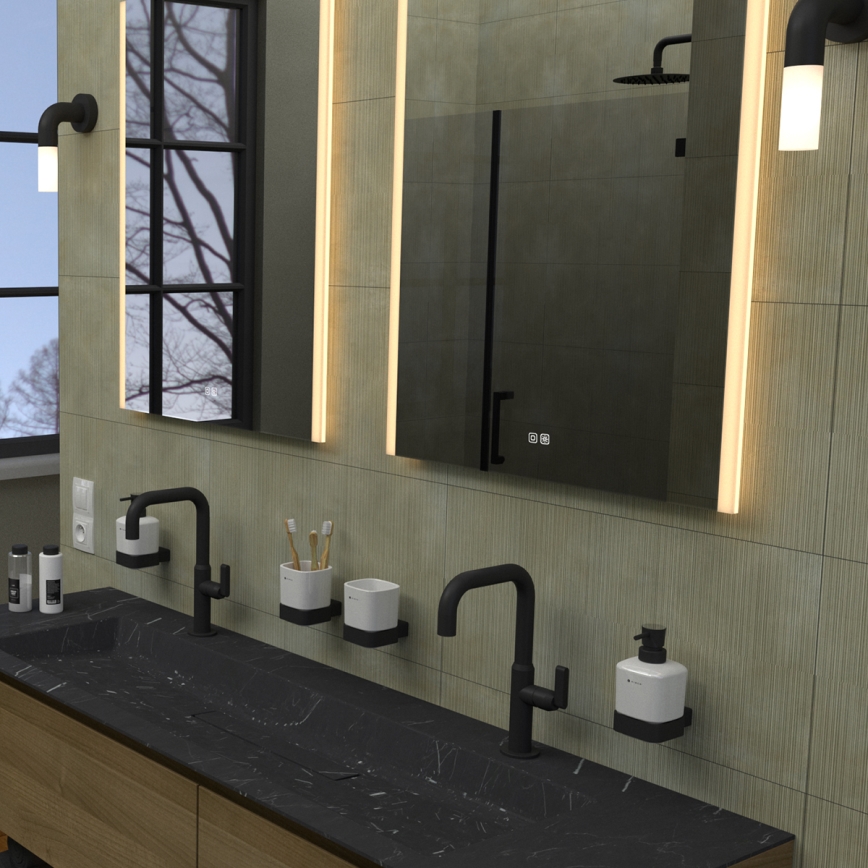 NIMCO ZP 11001VX - Espejo de baño LED regulable con retroiluminación LED/21W/230V 3000-6500K 70x50 cm IP44
