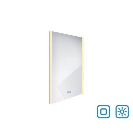 NIMCO ZP 11001VX - Espejo de baño LED regulable con retroiluminación LED/21W/230V 3000-6500K 70x50 cm IP44