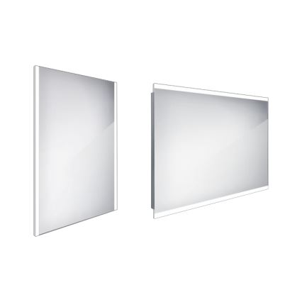 NIMCO ZP 11002 - Espejo de baño con retroiluminación LED LED/24W/230V 6500K 80x60 cm IP44