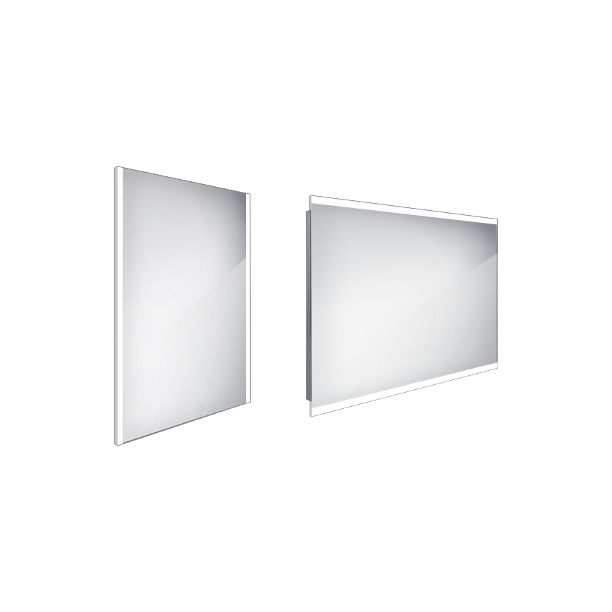 NIMCO ZP 11002 - Espejo de baño con retroiluminación LED LED/24W/230V 6500K 80x60 cm IP44