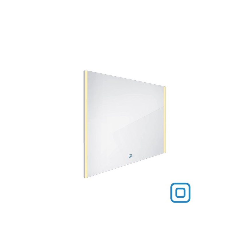 NIMCO ZP 11003V - Espejo de baño LED regulable con retroiluminación LED/21W/230V 3000-6500K 70x80 cm IP44