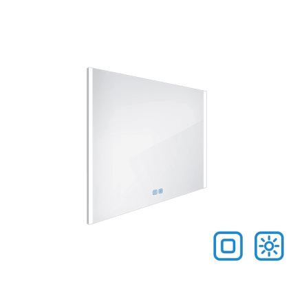 NIMCO ZP 11003VX - Espejo de baño LED regulable con retroiluminación LED/21W/230V 3000-6500K 70x80 cm IP44