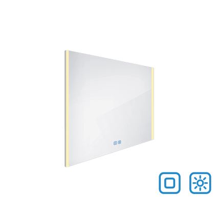 NIMCO ZP 11003VX - Espejo de baño LED regulable con retroiluminación LED/21W/230V 3000-6500K 70x80 cm IP44