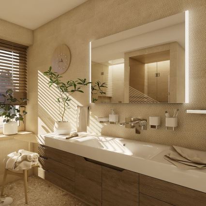 NIMCO ZP 11019 - Espejo de baño con retroiluminación LED LED/21W/230V 6500K 70x90 cm IP44