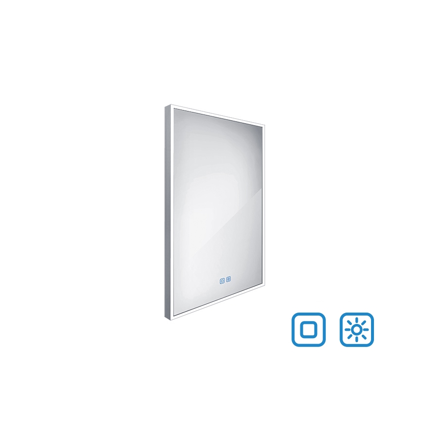 NIMCO ZP 13001VX - Espejo retroiluminado LED regulable para baño LED/35W/230V 3000-6500K 70x50 cm IP44