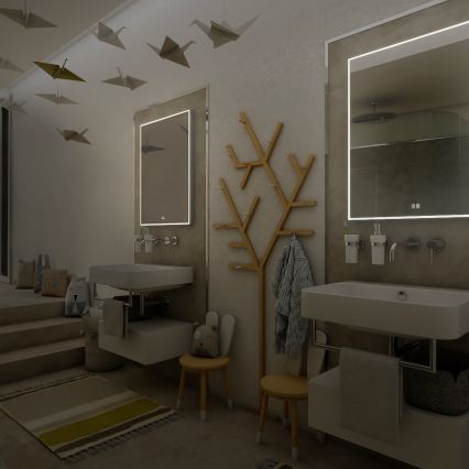 NIMCO ZP 13001VX - Espejo retroiluminado LED regulable para baño LED/35W/230V 3000-6500K 70x50 cm IP44