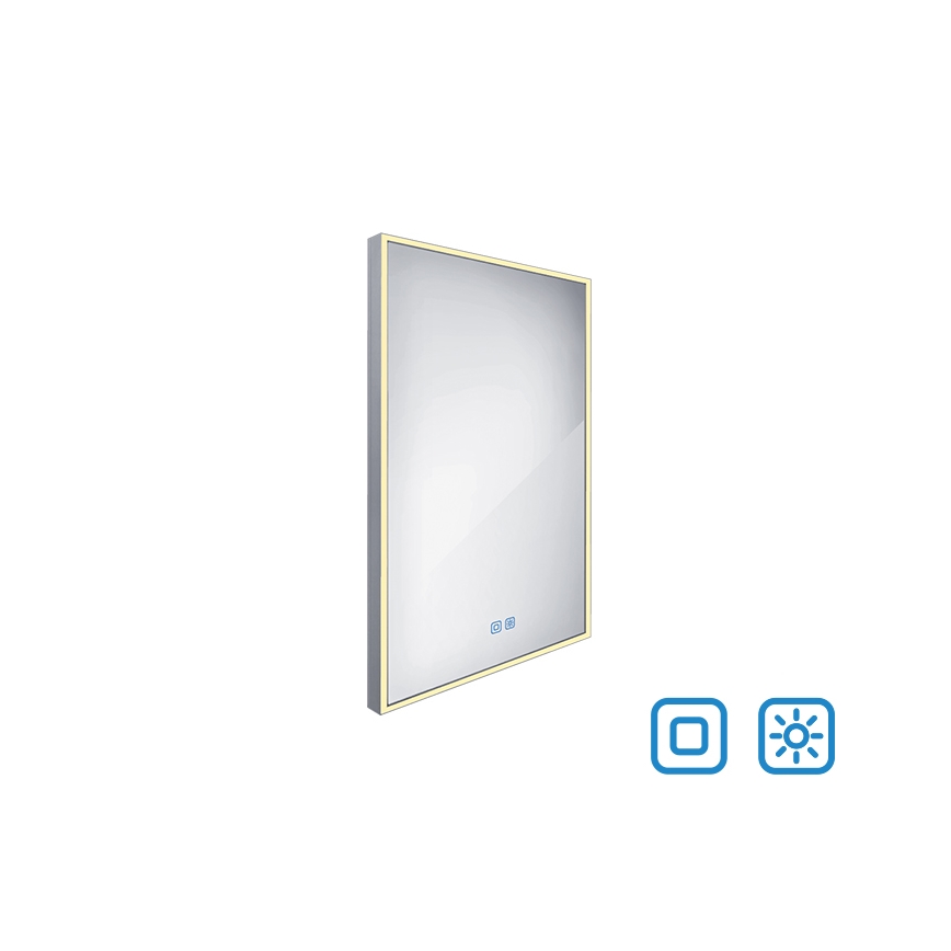 NIMCO ZP 13001VX - Espejo retroiluminado LED regulable para baño LED/35W/230V 3000-6500K 70x50 cm IP44