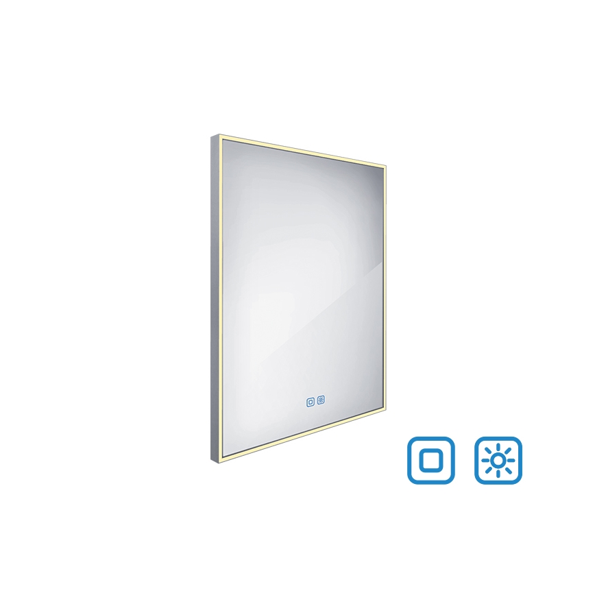 NIMCO ZP 13002VX - Espejo retroiluminado LED regulable para baño LED/41W/230V 3000-6500K 80x60 cm IP44