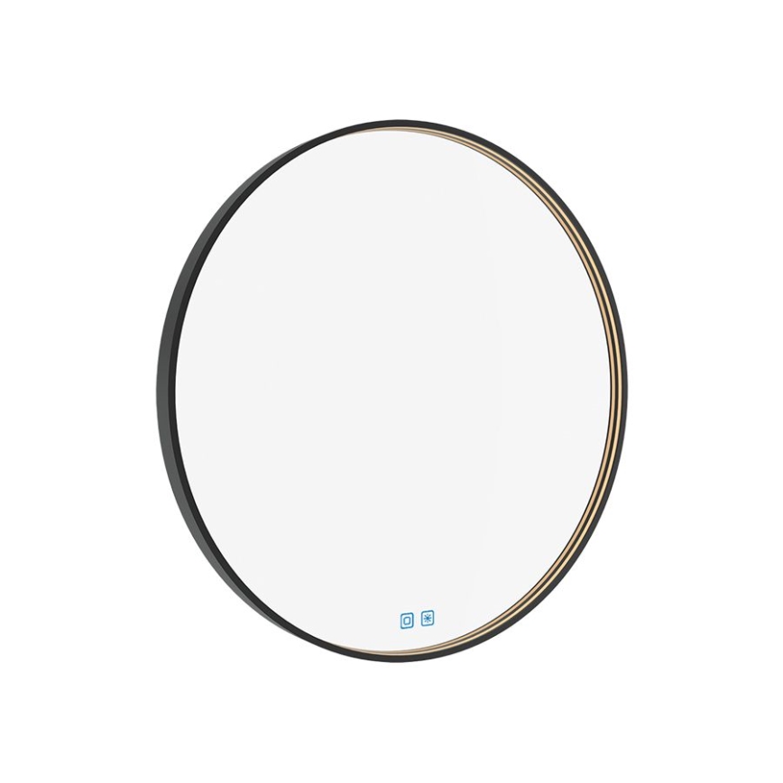NIMCO ZPC 31000RVX-90 - Espejo de baño LED regulable con retroiluminación LED/20W/230V 3000-6500K diá. 60 cm negro mate IP44