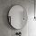 NIMCO ZPC 31000RVX-90 - Espejo de baño LED regulable con retroiluminación LED/20W/230V 3000-6500K diá. 60 cm negro mate IP44