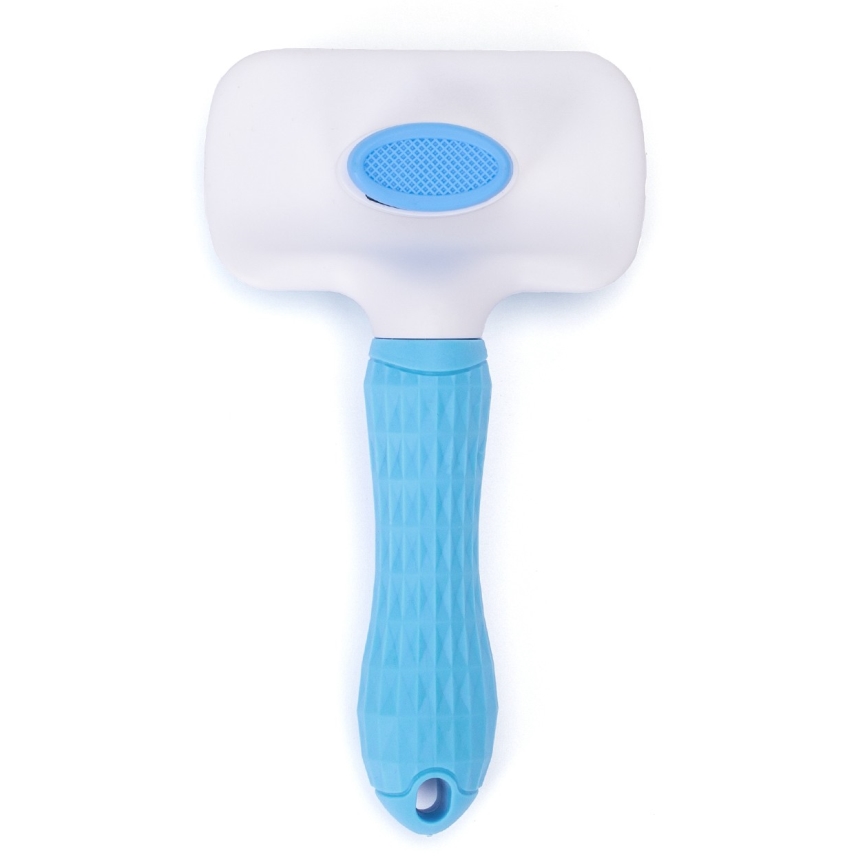Nobleza - Cepillo para perros y gatos azul 10,5 cm