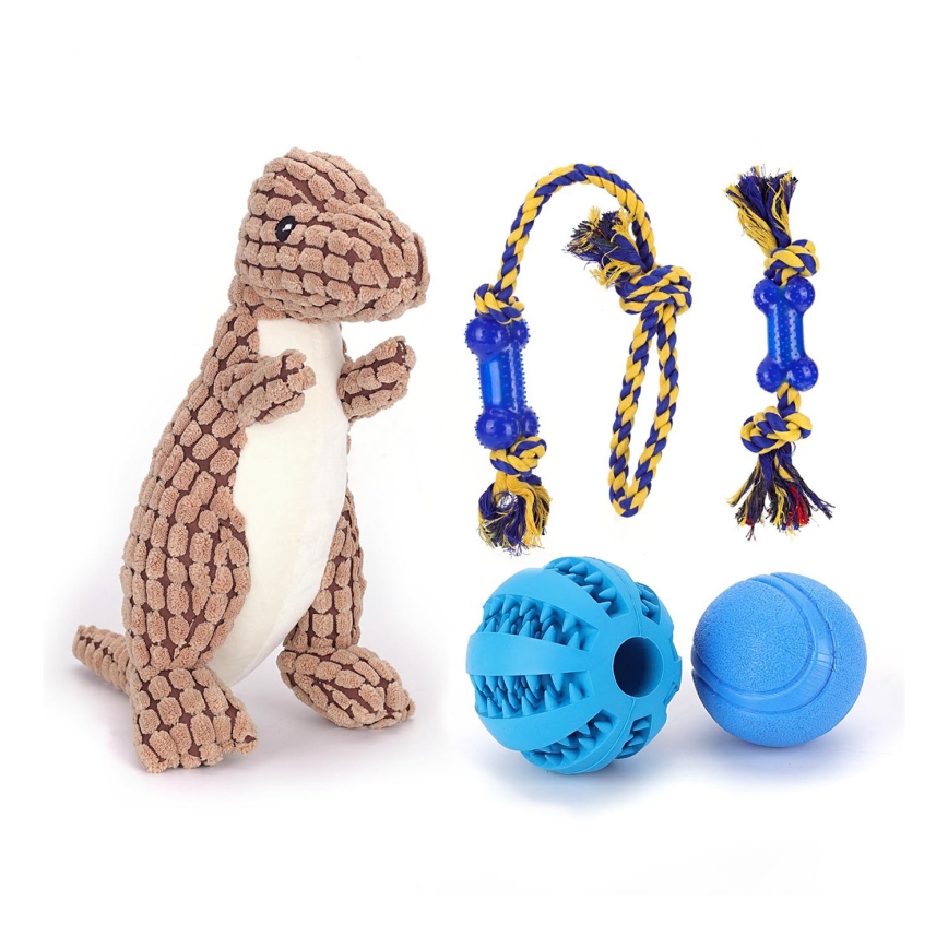 Nobleza - Juego de juguetes para perros 5 pz