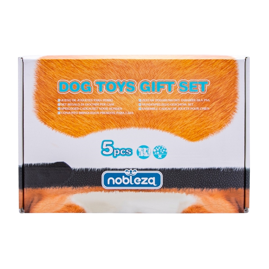 Nobleza - Juego de juguetes para perros 5 pz