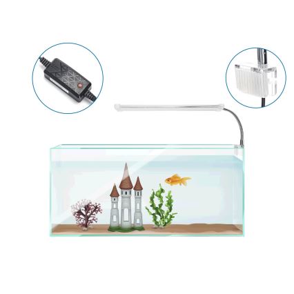 Nobleza - LED Iluminación para acuarios LED/6W/230V IPX7 23 cm