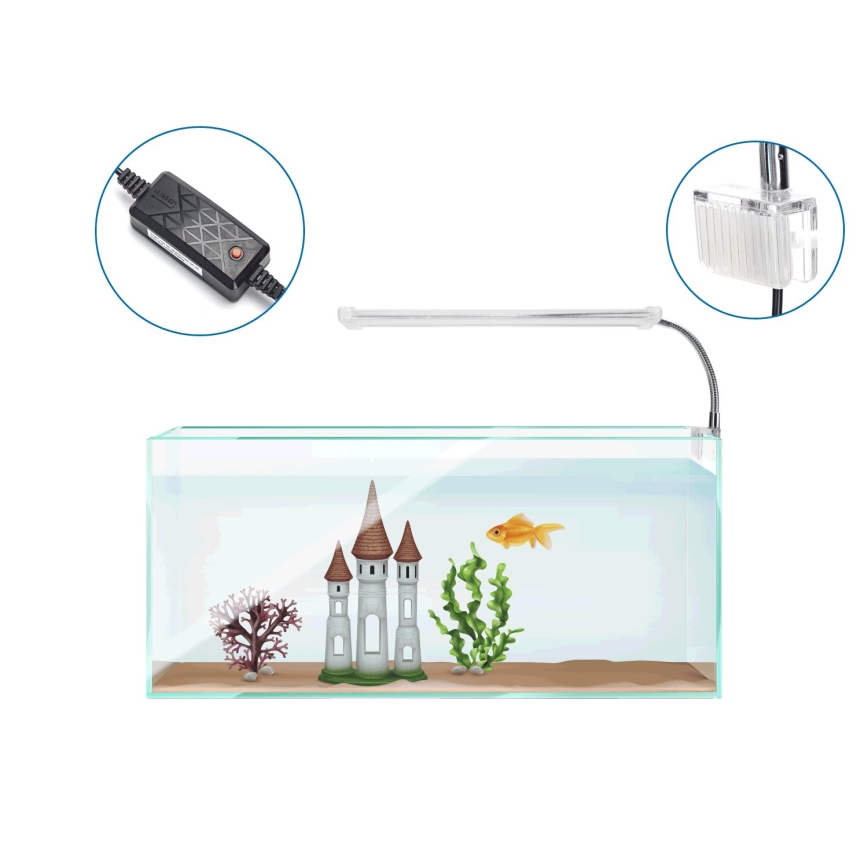 Nobleza - LED Iluminación para acuarios LED/6W/230V IPX7 23 cm