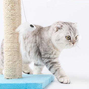 Nobleza - Poste rascador para gatos azul/beige