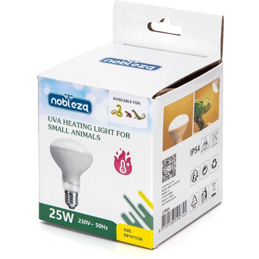 Nobleza - UVA Bombilla para terrarios E27/25W/230V IP54