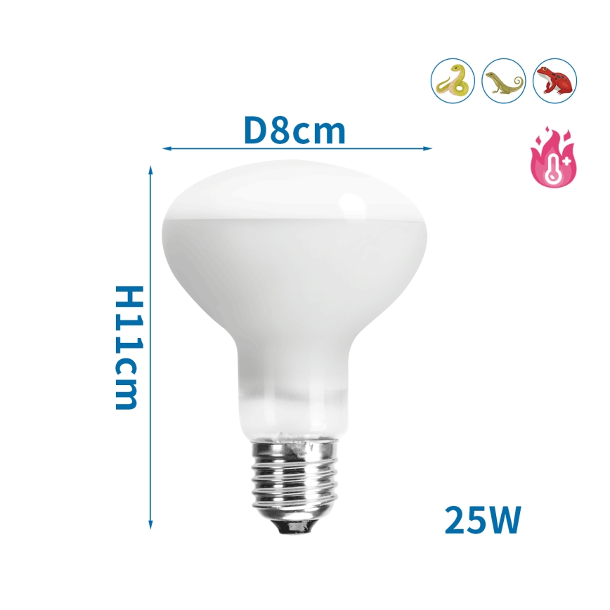 Nobleza - UVA Bombilla para terrarios E27/25W/230V IP54