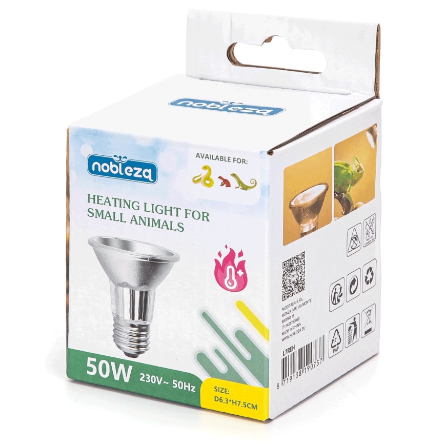 Nobleza - UVB Bombilla para terrarios E27/50W/230V