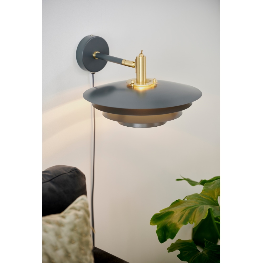Nordlux - Aplique BRETAGNE 1xG9/25W/230V antracita
