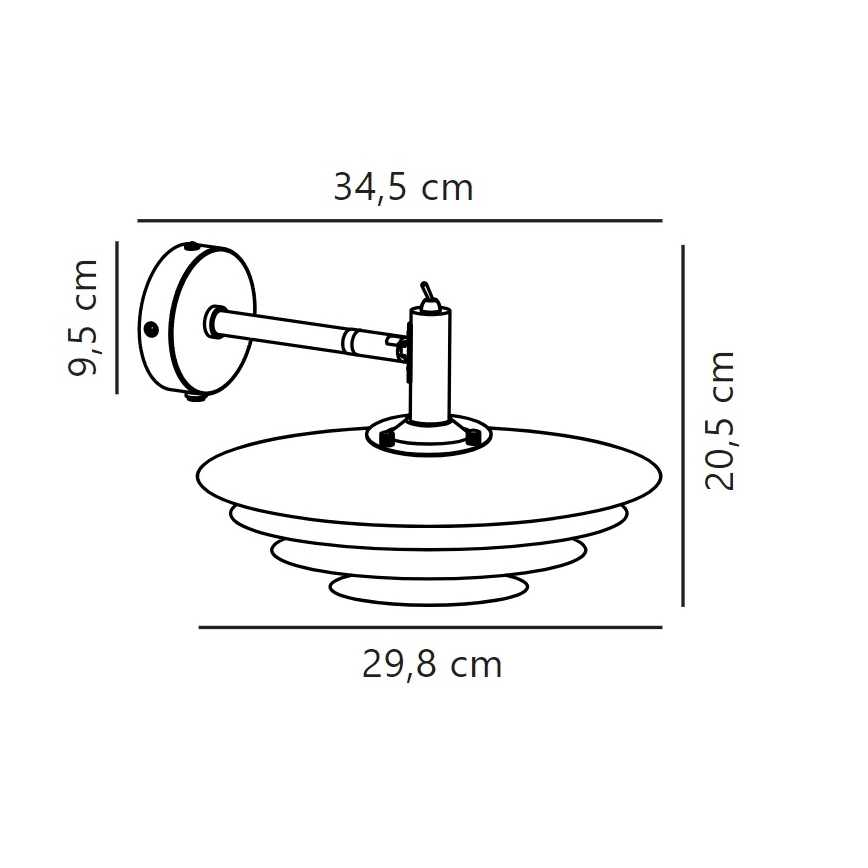 Nordlux - Aplique BRETAGNE 1xG9/25W/230V antracita