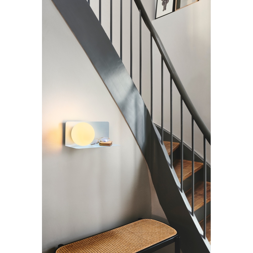 Nordlux - Aplique con estante LILIBETH 1xE14/25W/230V azul