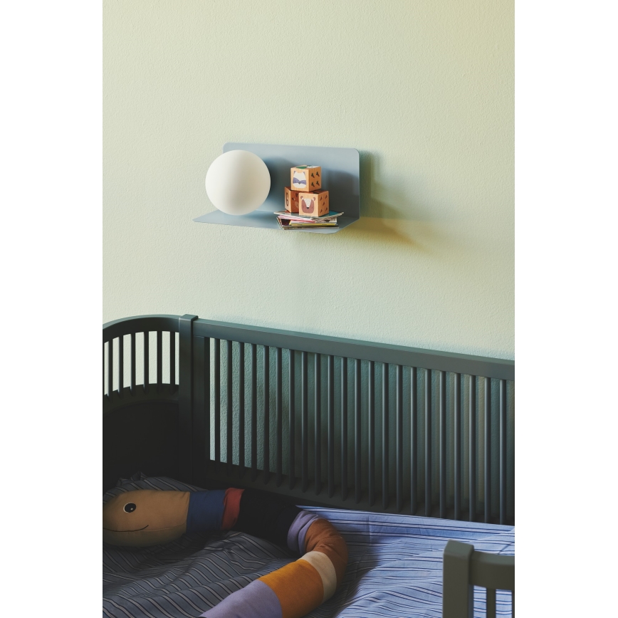 Nordlux - Aplique con estante LILIBETH 1xE14/25W/230V azul