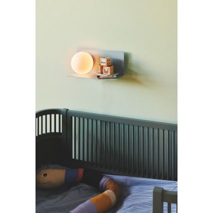 Nordlux - Aplique con estante LILIBETH 1xE14/25W/230V azul