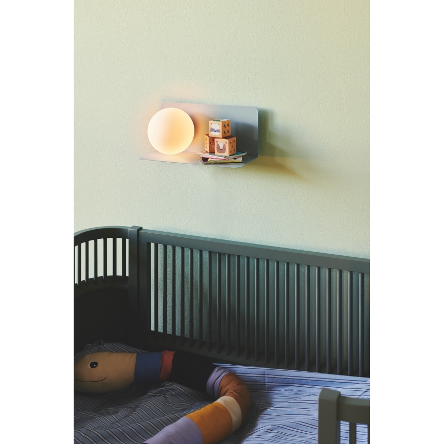Nordlux - Aplique con estante LILIBETH 1xE14/25W/230V azul