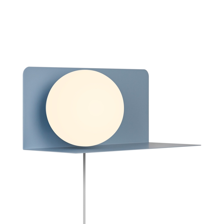 Nordlux - Aplique con estante LILIBETH 1xE14/25W/230V azul