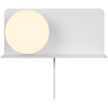 Nordlux - Aplique con estante LILIBETH 1xE14/25W/230V blanco
